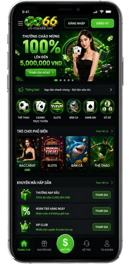 Ứng dụng GO66 trên điện thoại